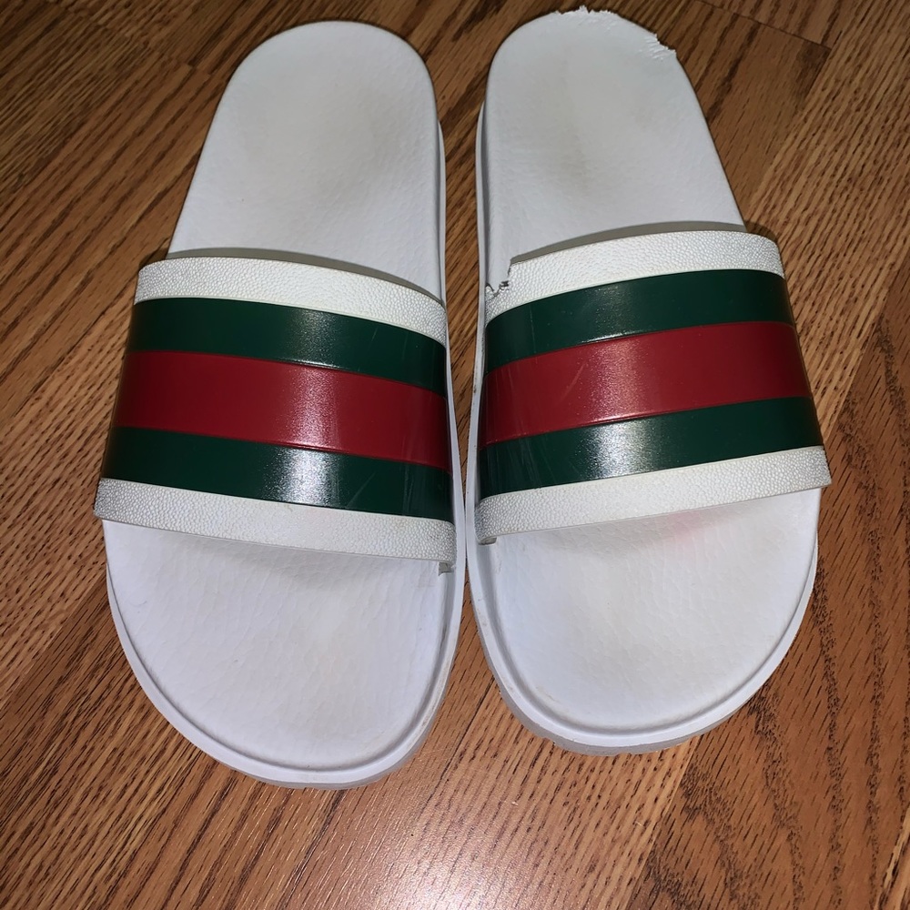 Gucci webbed sandal- slides